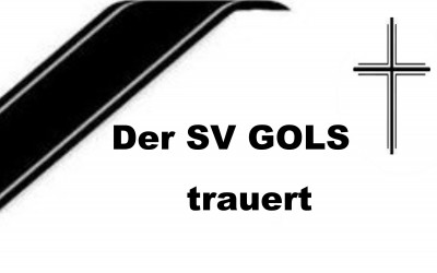 Der SV Gols trauert um Johann Eger!