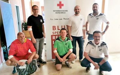 Erstes Treffem beim Blutspenden!